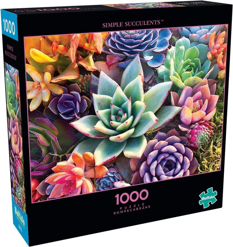 Buffalo Games - James Mertke - Simple Succulent - 1000 Piece Jigsaw Puzzle For Adults -Challenging Puzzle Perfect for Game Nights - Finished Size is 26.75 x 19.75 - Image 1
